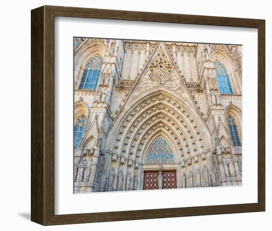 Barcelona Sagrada FamiliaGate-null-Framed Art Print