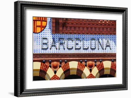 Barcelona Sign-nito-Framed Art Print