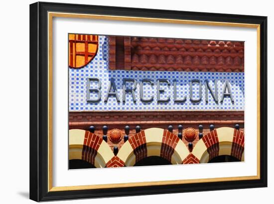 Barcelona Sign-nito-Framed Art Print