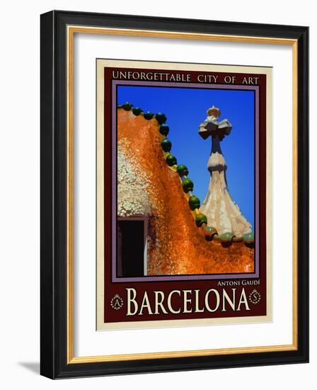 Barcelona Spain 1-Anna Siena-Framed Giclee Print