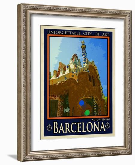 Barcelona Spain 2-Anna Siena-Framed Giclee Print