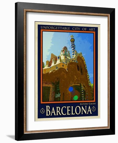 Barcelona Spain 2-Anna Siena-Framed Giclee Print