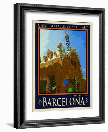 Barcelona Spain 2-Anna Siena-Framed Giclee Print