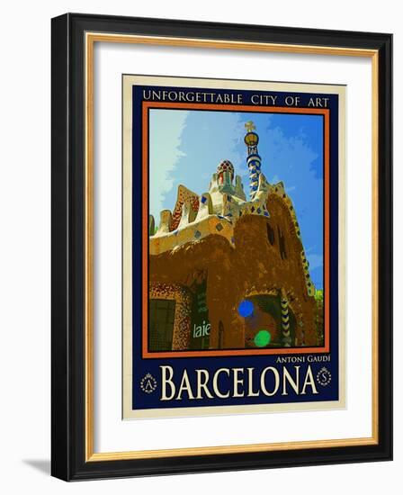 Barcelona Spain 2-Anna Siena-Framed Giclee Print