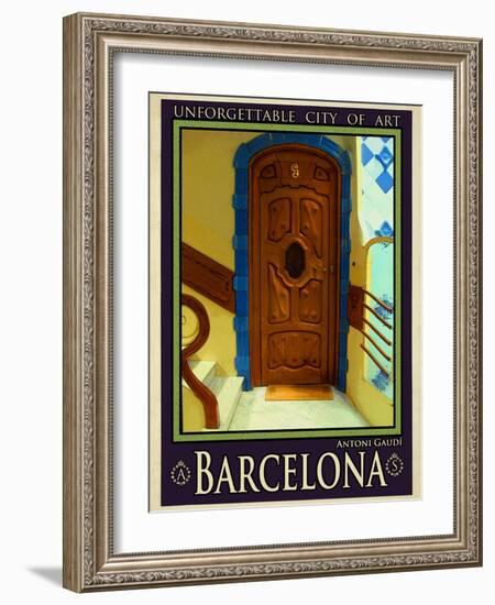 Barcelona Spain 3-Anna Siena-Framed Giclee Print