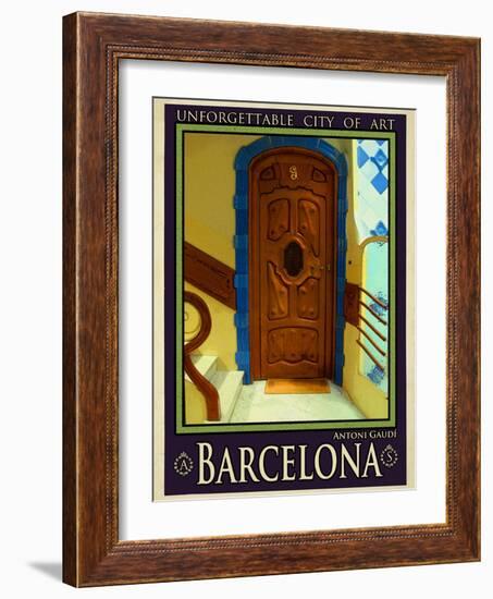 Barcelona Spain 3-Anna Siena-Framed Giclee Print