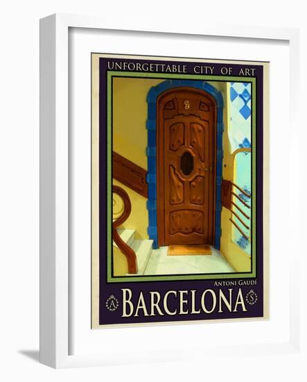 Barcelona Spain 3-Anna Siena-Framed Giclee Print