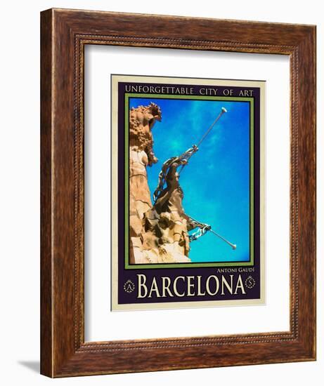 Barcelona Spain 4-Anna Siena-Framed Giclee Print