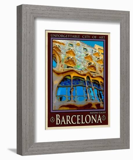 Barcelona Spain 5-Anna Siena-Framed Giclee Print