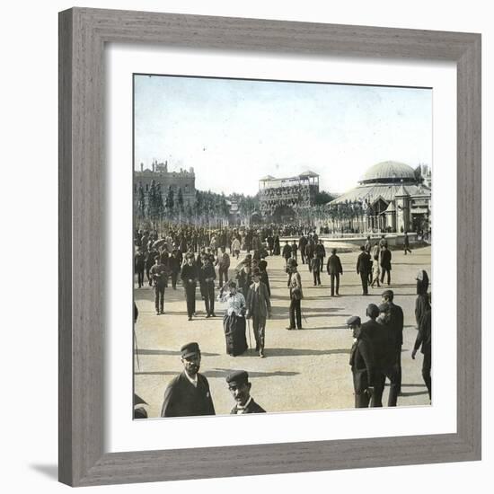 Barcelona (Spain), Catalonia Square-Leon, Levy et Fils-Framed Photographic Print