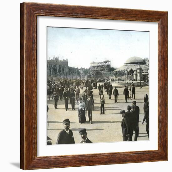 Barcelona (Spain), Catalonia Square-Leon, Levy et Fils-Framed Photographic Print