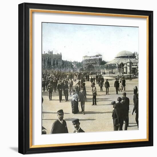 Barcelona (Spain), Catalonia Square-Leon, Levy et Fils-Framed Photographic Print