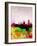 Barcelona Watercolor Skyline-NaxArt-Framed Art Print