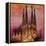 Barcelona with Sagrada Familia and Vanilla Sky-Markus Bleichner-Framed Stretched Canvas