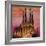 Barcelona with Sagrada Familia and Vanilla Sky-Markus Bleichner-Framed Art Print