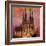 Barcelona with Sagrada Familia and Vanilla Sky-Markus Bleichner-Framed Art Print