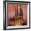 Barcelona with Sagrada Familia and Vanilla Sky-Markus Bleichner-Framed Art Print