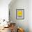 Barcelona Yellow Subway Map-NaxArt-Framed Art Print displayed on a wall