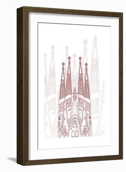 Barcelona-Cristian Mielu-Framed Art Print