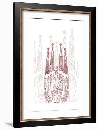 Barcelona-Cristian Mielu-Framed Art Print