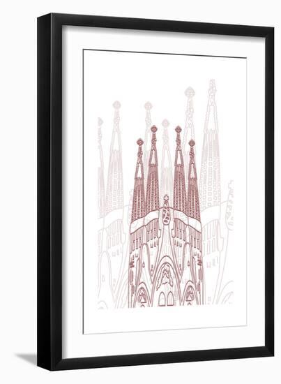 Barcelona-Cristian Mielu-Framed Art Print