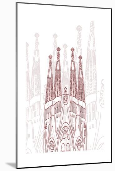 Barcelona-Cristian Mielu-Mounted Art Print