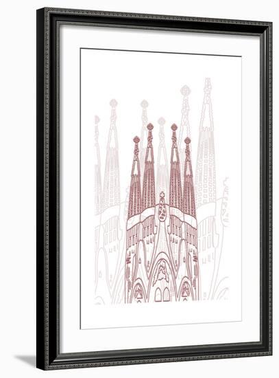 Barcelona-Cristian Mielu-Framed Art Print