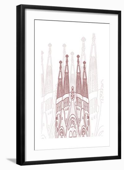 Barcelona-Cristian Mielu-Framed Art Print