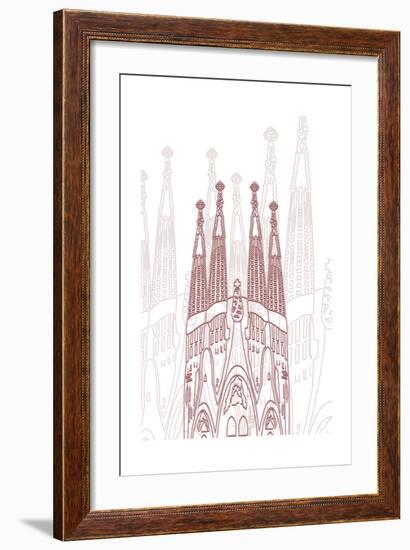 Barcelona-Cristian Mielu-Framed Art Print