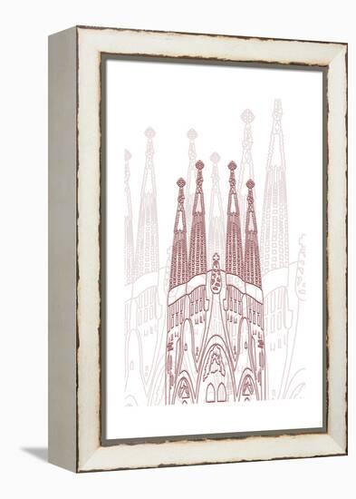 Barcelona-Cristian Mielu-Framed Stretched Canvas