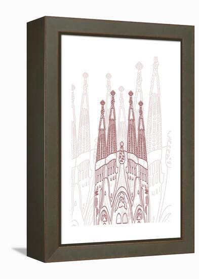 Barcelona-Cristian Mielu-Framed Stretched Canvas