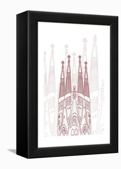 Barcelona-Cristian Mielu-Framed Stretched Canvas