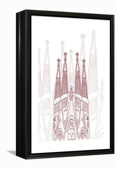 Barcelona-Cristian Mielu-Framed Stretched Canvas