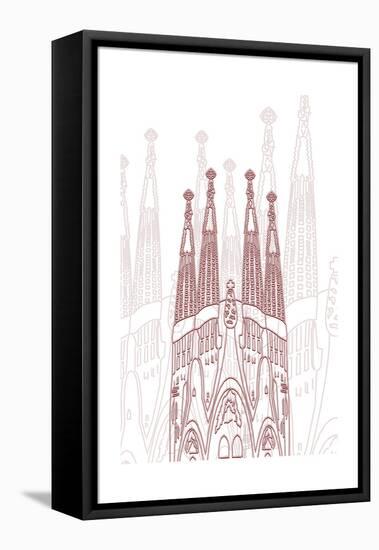 Barcelona-Cristian Mielu-Framed Stretched Canvas