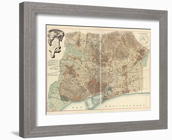 Barcelona-null-Framed Giclee Print