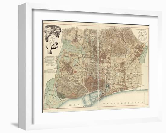 Barcelona-null-Framed Giclee Print