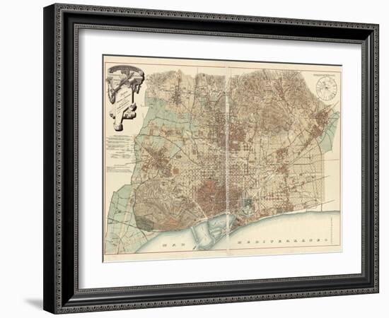 Barcelona-null-Framed Giclee Print