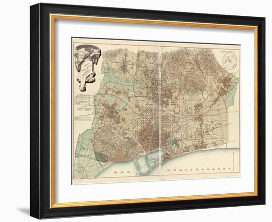 Barcelona-null-Framed Giclee Print