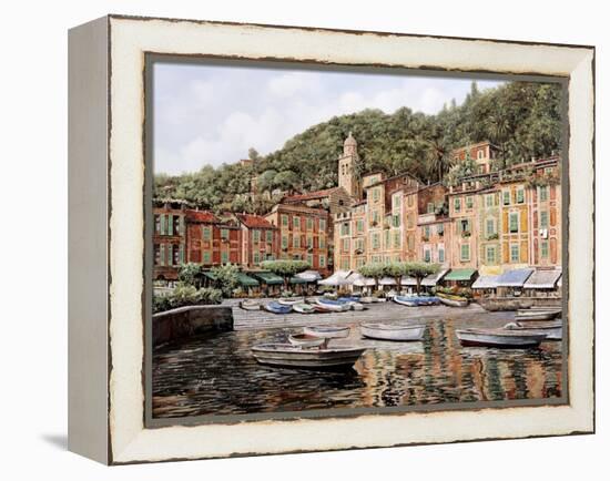 Barche a Portofino-Guido Borelli-Framed Premier Image Canvas