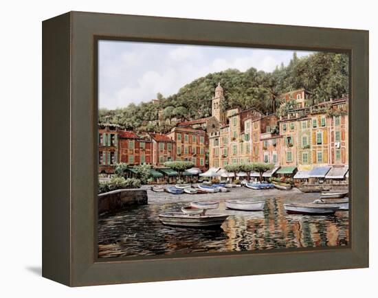 Barche a Portofino-Guido Borelli-Framed Premier Image Canvas