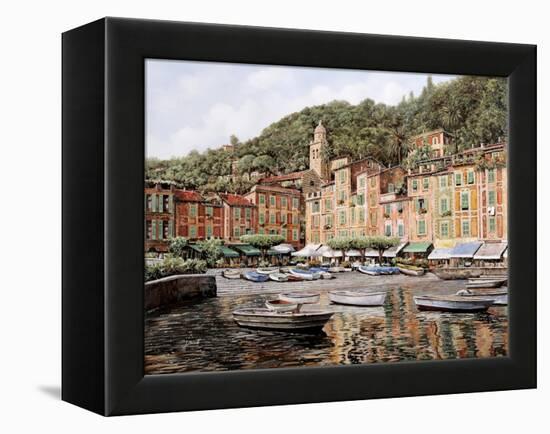 Barche a Portofino-Guido Borelli-Framed Premier Image Canvas