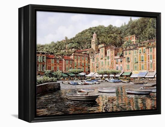 Barche a Portofino-Guido Borelli-Framed Premier Image Canvas