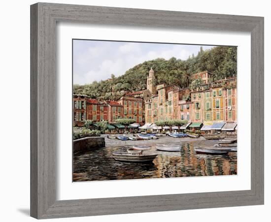 Barche a Portofino-Guido Borelli-Framed Giclee Print