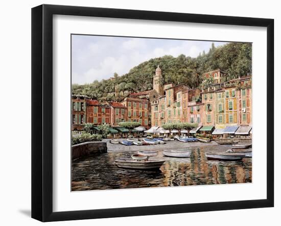 Barche a Portofino-Guido Borelli-Framed Giclee Print