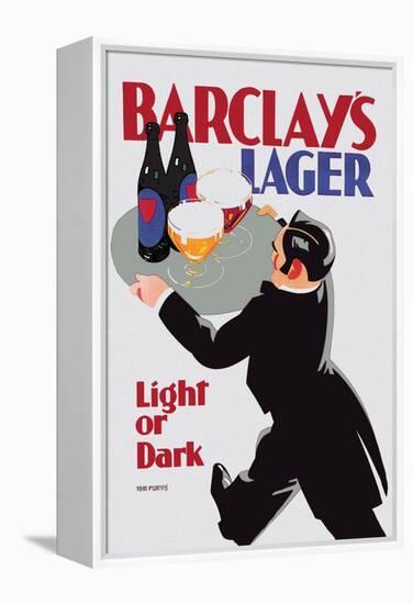 Barclay's Lager: Light or Dark-Tom Purvis-Framed Stretched Canvas