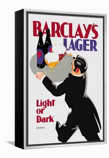 Barclay's Lager: Light or Dark-Tom Purvis-Framed Stretched Canvas