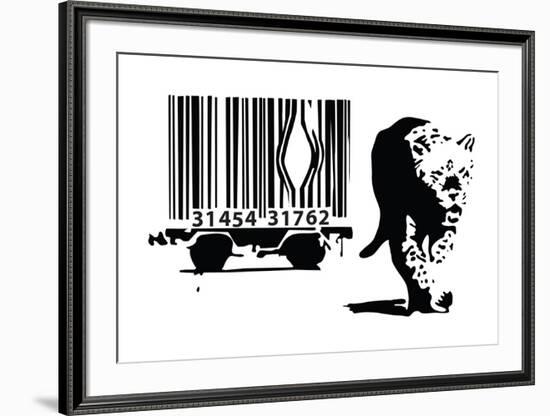 Barcode-Banksy-Framed Giclee Print