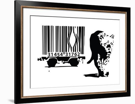 Barcode-Banksy-Framed Giclee Print