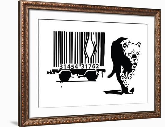 Barcode-Banksy-Framed Giclee Print