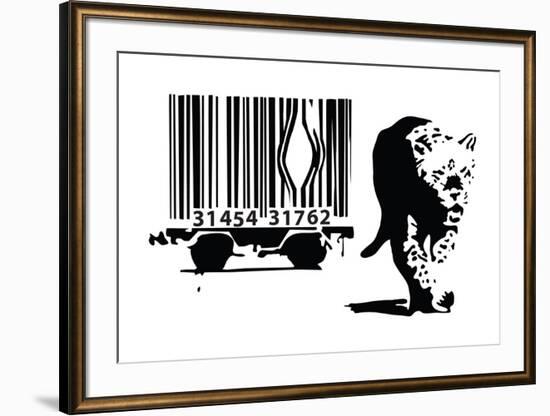 Barcode-Banksy-Framed Giclee Print